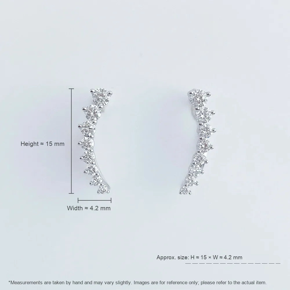 0.52 ctw Round-Cut Lab-Grown Diamond Earrings in PT950 Platinum