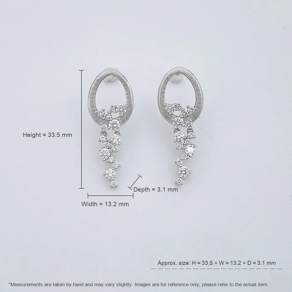 0.25 ctw Celestial Round-Cut Lab-Grown Diamond Earrings in PT950 Platinum