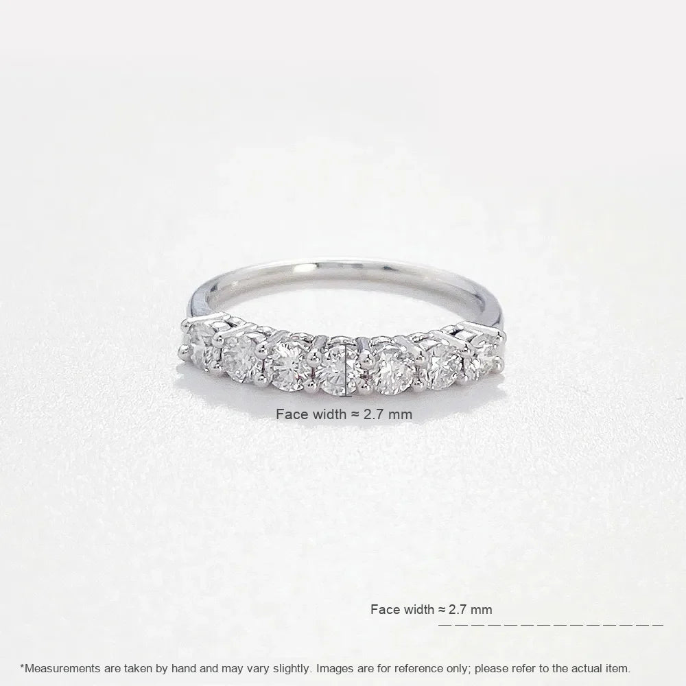 0.58 ctw Round-Cut Lab-Grown Diamond Band in PT950 Platinum – APYFR0004-PT