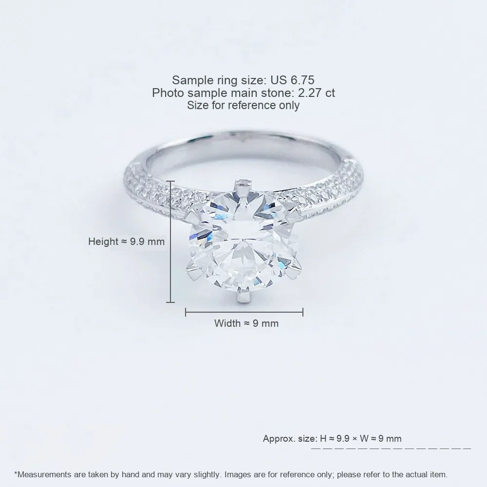 2.28 ct Celestial Six-Prong Round-Cut Lab-Grown Diamond Ring in PT950 Platinum – APYFR0005-PT
