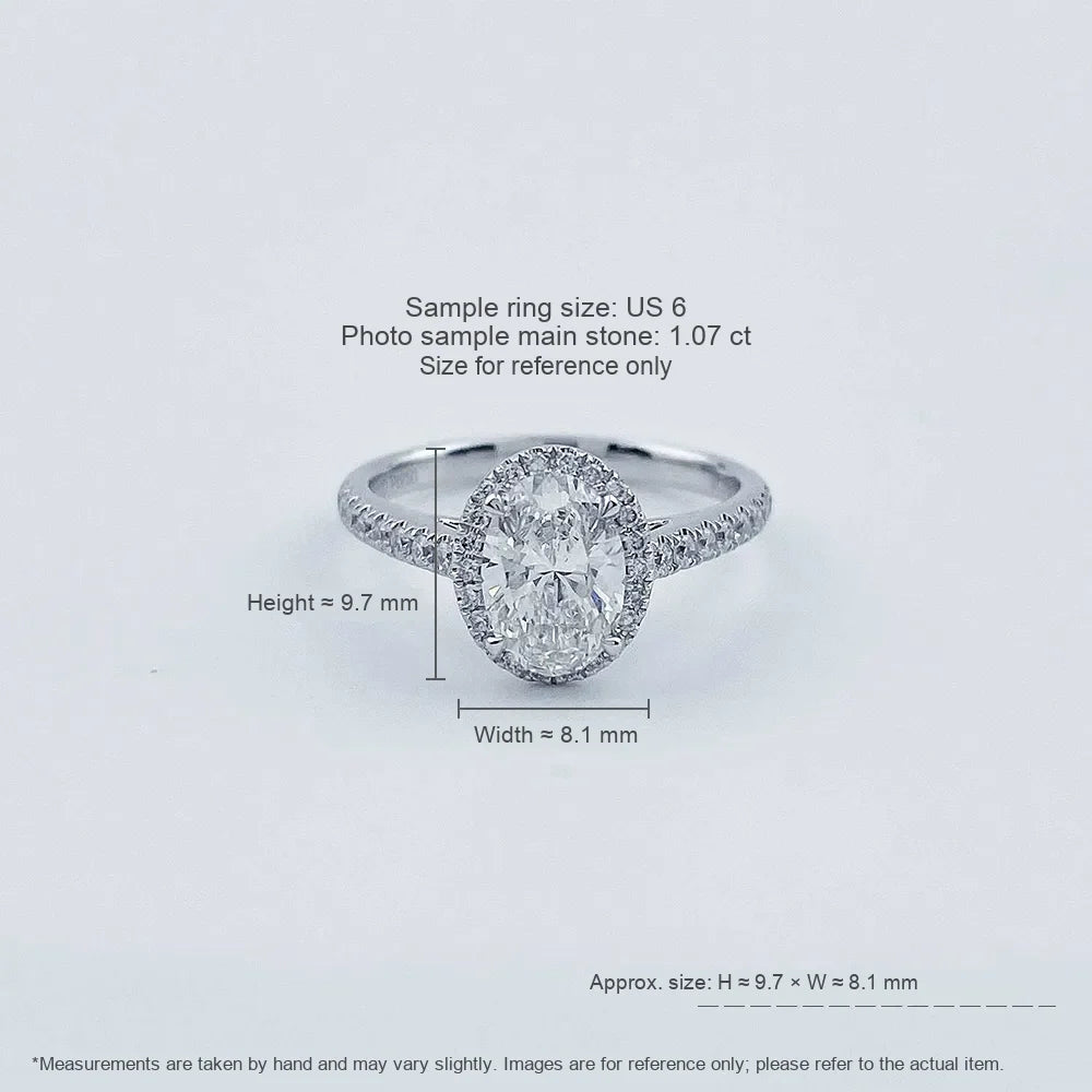 1.01 ct Statement Four-Prong Oval-Cut Lab-Grown Diamond Ring in PT950 Platinum – APYFR0031-PT