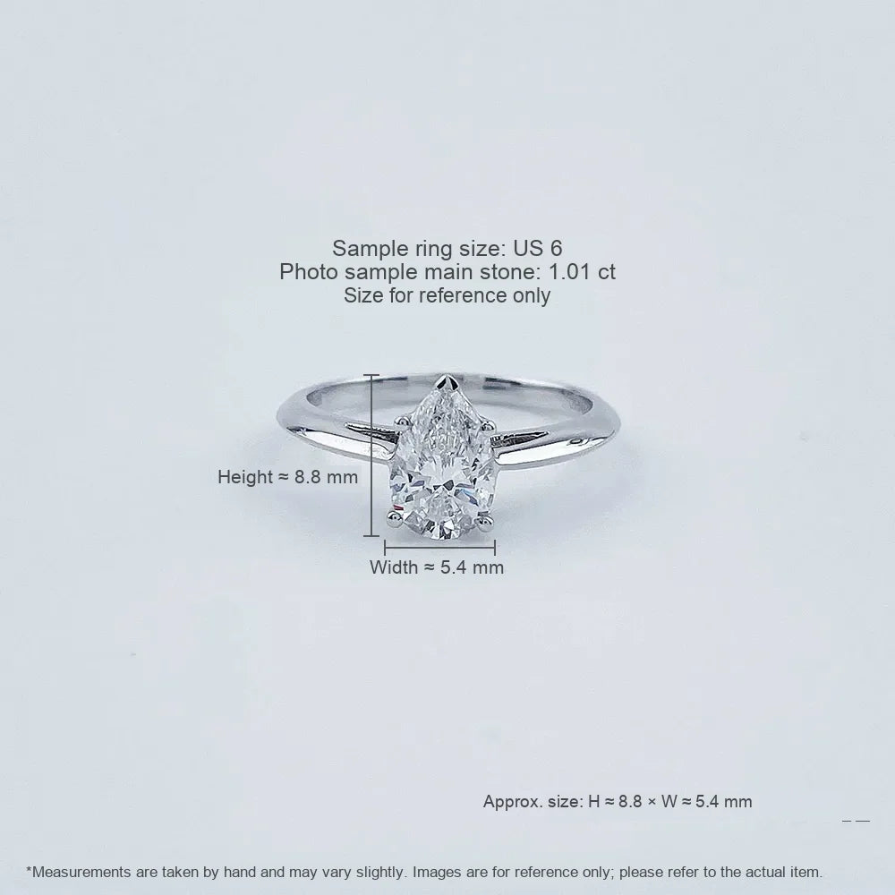 1.01 ct Minimalist Marquise-Cut Lab-Grown Diamond Ring in PT950 Platinum