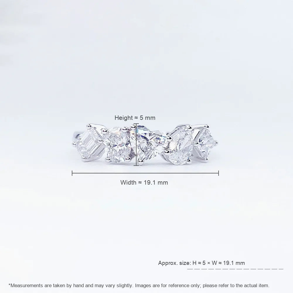 1.09 ctw Mixed-Cut Lab-Grown Diamond Band in PT950 Platinum – APYFR0179-PT