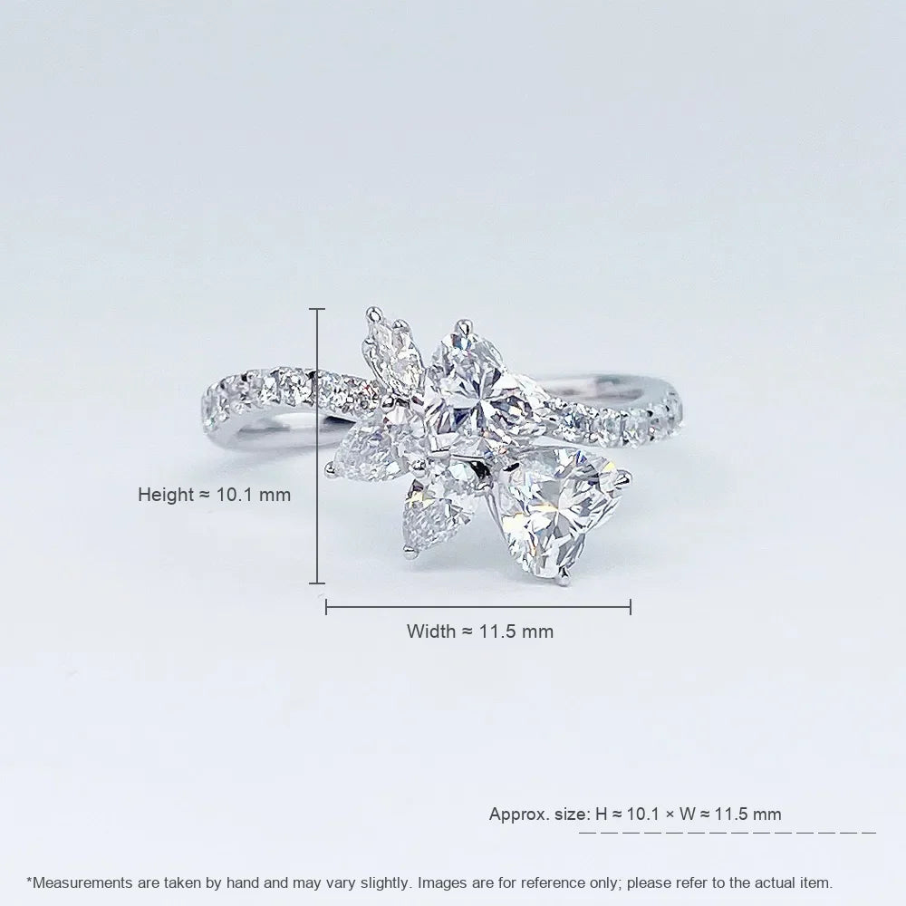 1.24 ctw Celestial Mixed-Cut Lab-Grown Diamond Ring in PT950 Platinum – APYFR0201-PT