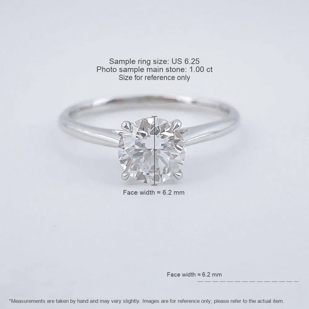 1.09 ct Celestial Four-Prong Round-Cut Lab-Grown Diamond Ring in PT950 Platinum – APYFR0258-PT