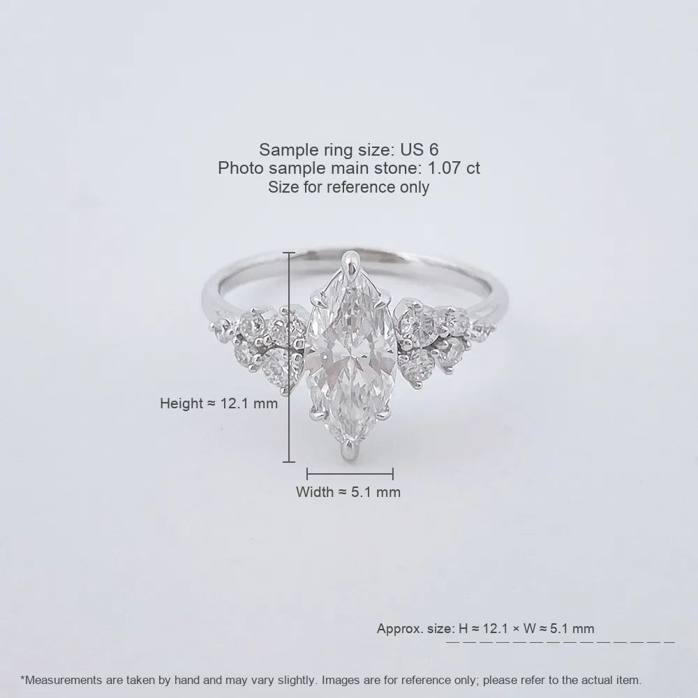 1.15 ct Celestial Marquise-Cut Lab-Grown Diamond Ring in PT950 Platinum – APYFR0260-PT