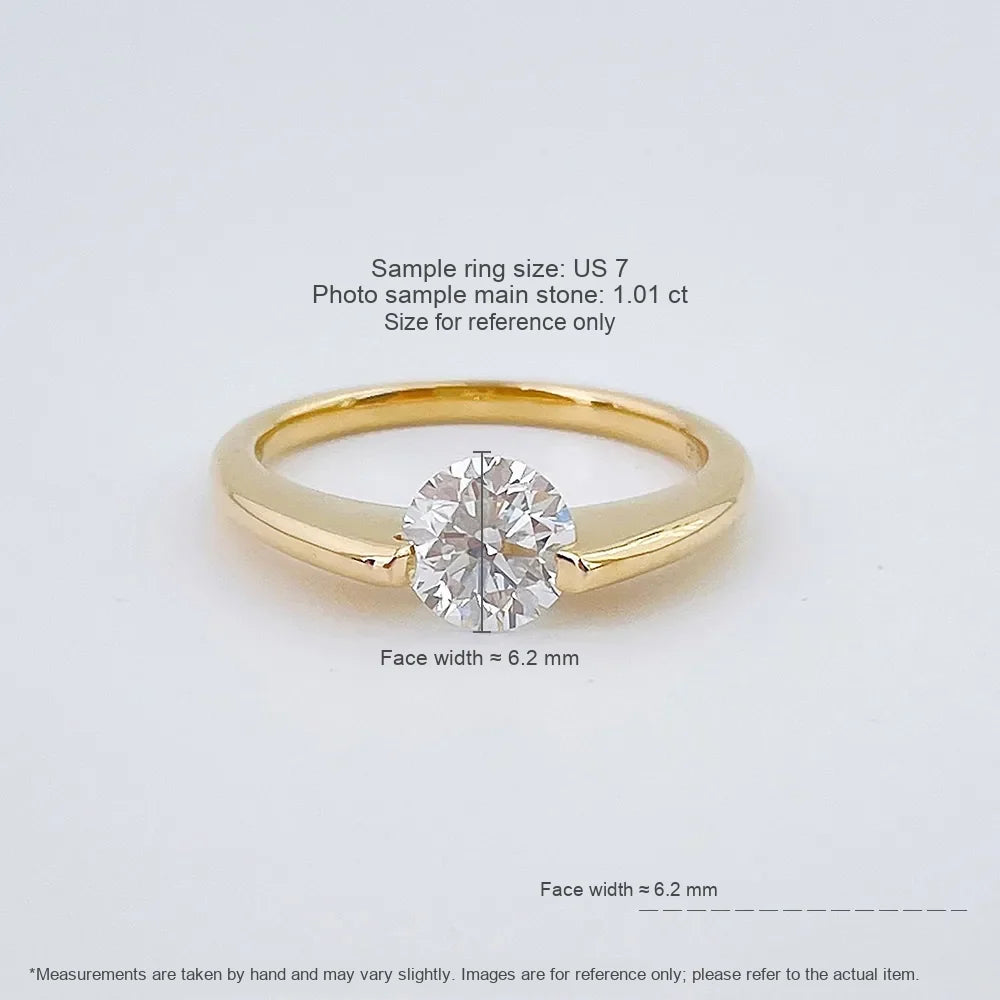 1.02 ct Celestial Round-Cut Lab-Grown Diamond Ring in 18K Yellow Gold – APYFR0364-Y