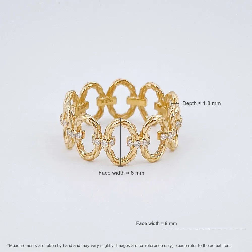 0.24 ctw Round-Cut Lab-Grown Diamond Band in 18K Yellow Gold – APYFR0377-Y