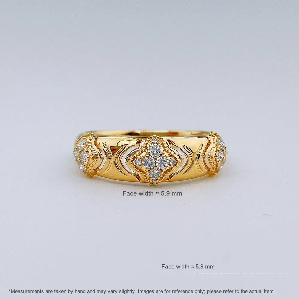 0.2 ctw Celestial Round-Cut Lab-Grown Diamond Band in 18K Yellow Gold – APYFR0388-Y