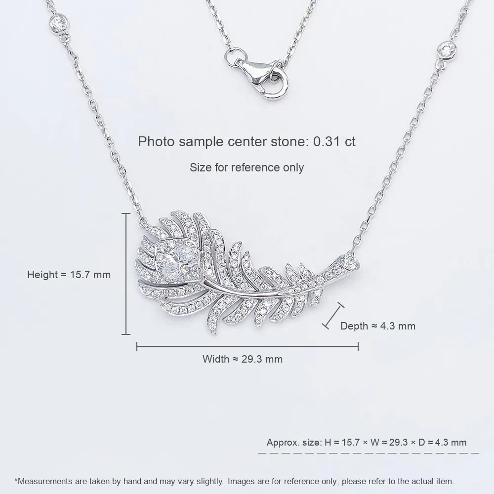 0.16 ct Statement Round-Cut Lab-Grown Diamond Necklace in PT950 Platinum