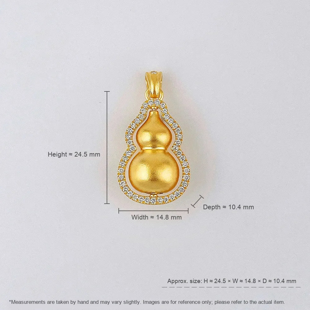 0.55 ctw Pavé Round-Cut Lab-Grown Diamond Pendant in 925 Sterling Silver