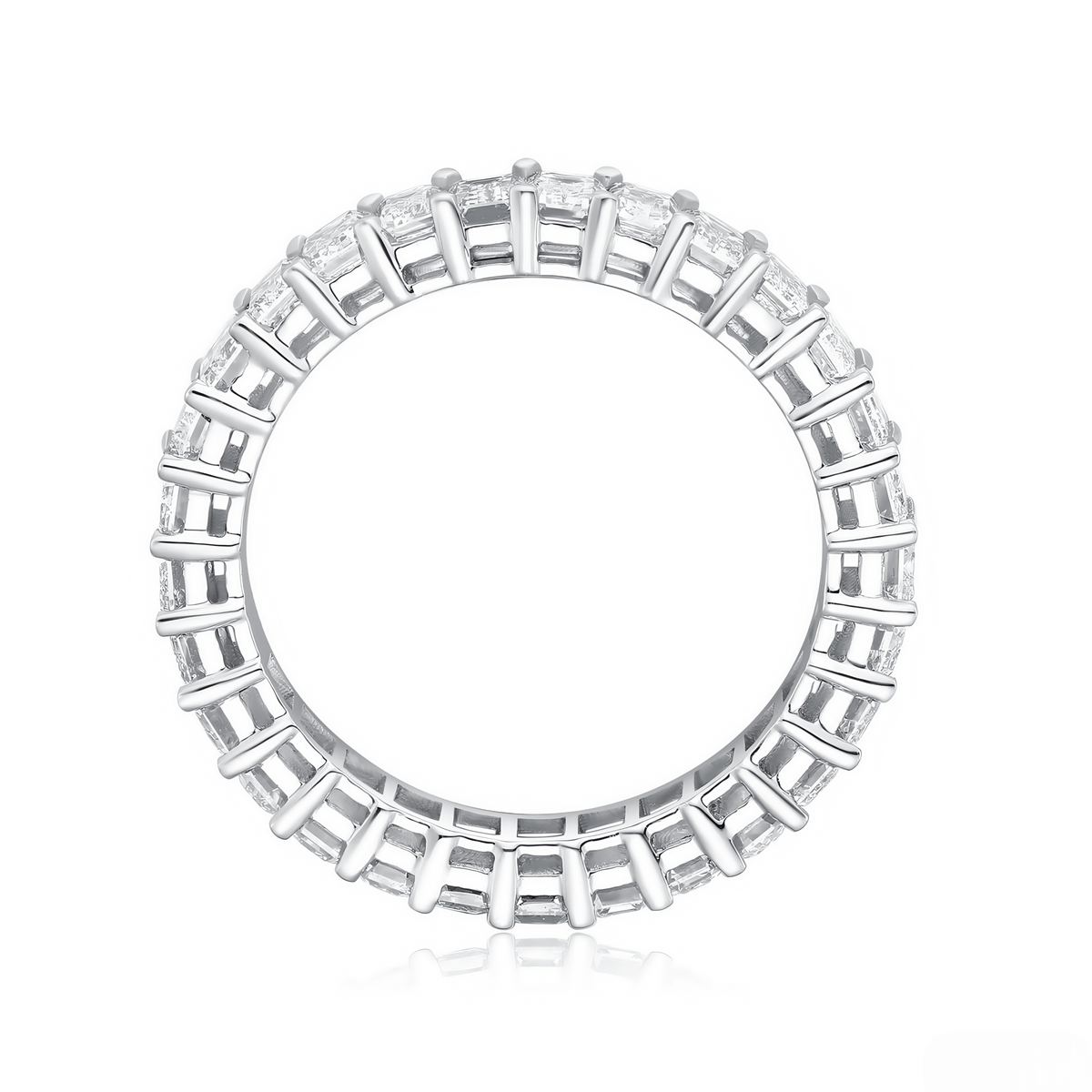 The Classic Emerald Eternity Band - SparkLab Gems