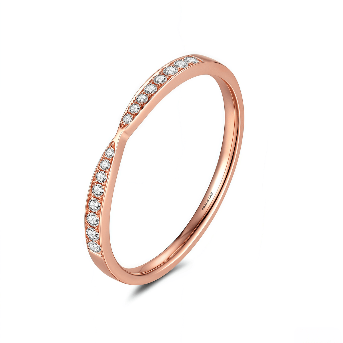 The Diamond Bow - Tie Ring - SparkLab Gems