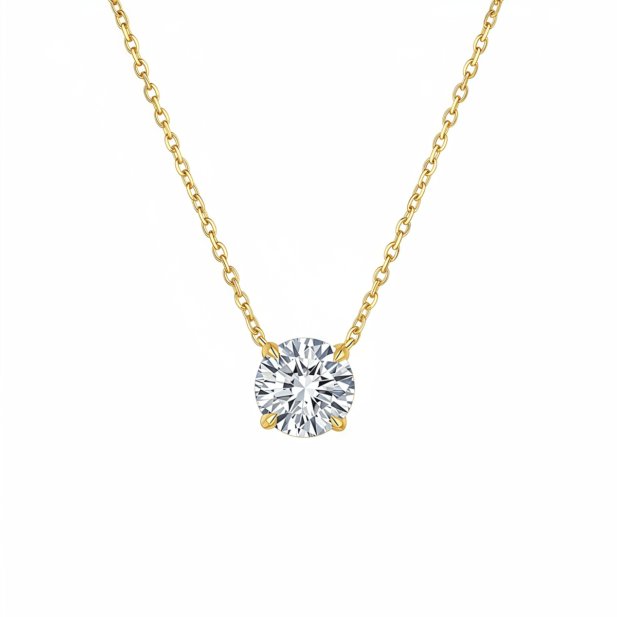 The Essential Solitaire Necklace - SparkLab Gems
