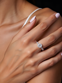 Radiant Round - Cut Diamond Engagement Ring