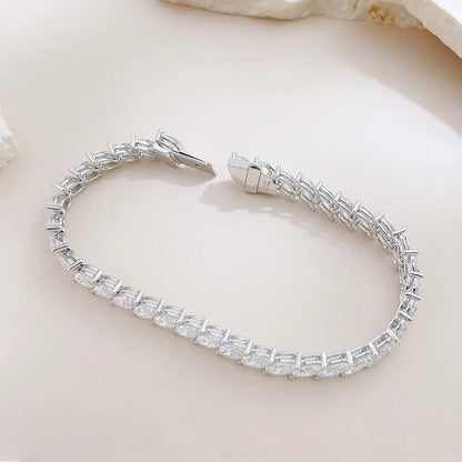 12.15 ctw Celestial Marquise-Cut Lab-Grown Diamond Bracelet in 18K White Gold