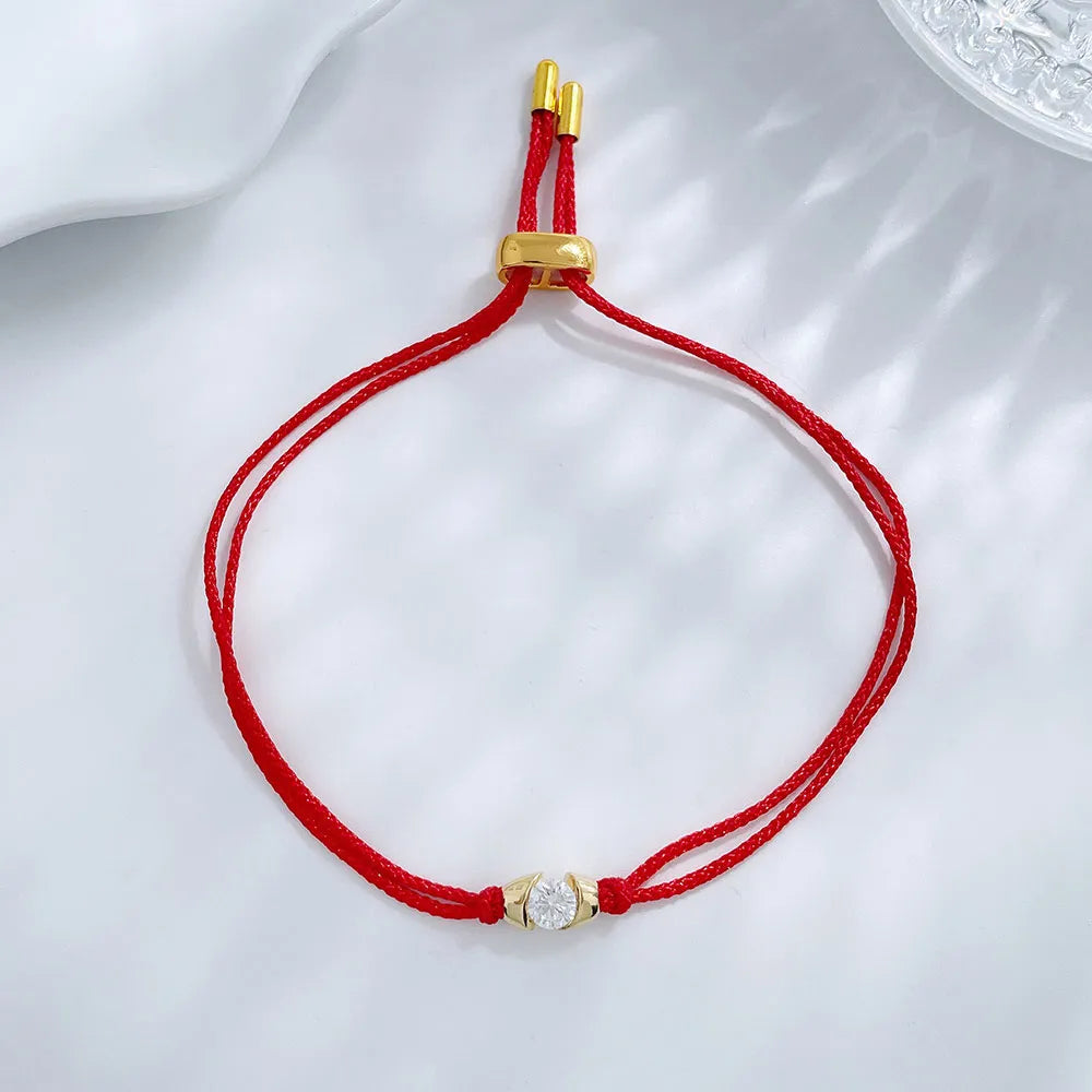 0.34 ct Minimalist Round-Cut Lab-Grown Diamond Beaded Bracelet in 18K Yellow Gold – APYB0045-Y