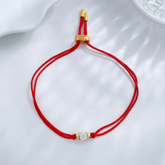 0.34 ct Minimalist Round-Cut Lab-Grown Diamond Beaded Bracelet in 18K Yellow Gold – APYB0045-Y