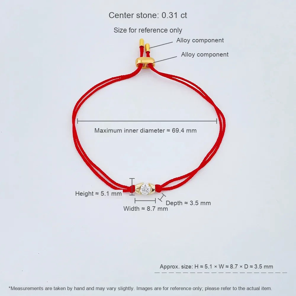 0.34 ct Minimalist Round-Cut Lab-Grown Diamond Beaded Bracelet in 18K Yellow Gold – APYB0045-Y