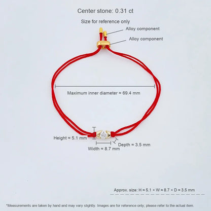 0.34 ct Minimalist Round-Cut Lab-Grown Diamond Beaded Bracelet in 18K Yellow Gold – APYB0045-Y
