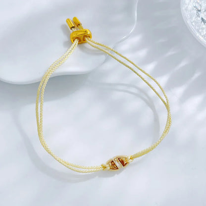 0.34 ctw Minimalist Round-Cut Lab-Grown Diamond Beaded Bracelet in 18K Yellow Gold