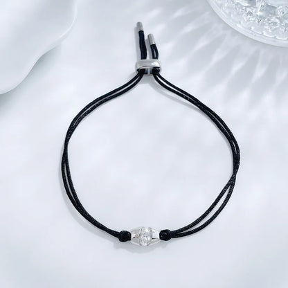 0.3 ctw Minimalist Oval-Cut Lab-Grown Diamond Beaded Bracelet in PT950 Platinum