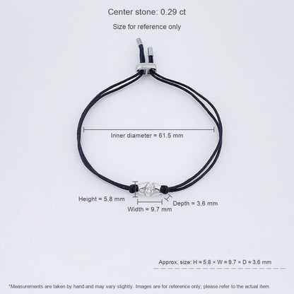 0.3 ctw Minimalist Oval-Cut Lab-Grown Diamond Beaded Bracelet in PT950 Platinum