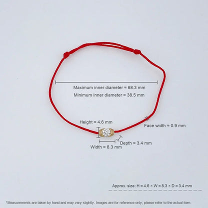 Minimalist Round-Cut Lab-Grown Diamond Beaded Bracelet in 18K Yellow Gold – APYB0049-Y