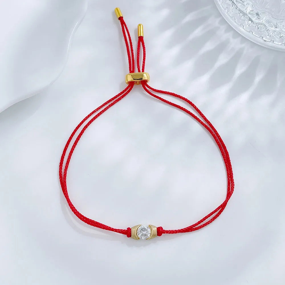 0.52 ctw Minimalist Round-Cut Lab-Grown Diamond Bracelet in 18K Yellow Gold