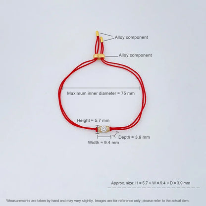 0.52 ctw Minimalist Round-Cut Lab-Grown Diamond Bracelet in 18K Yellow Gold