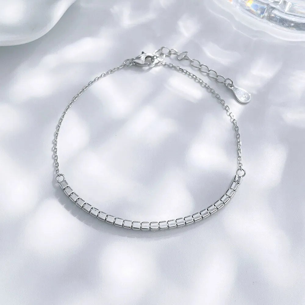 1 ctw Celestial Round-Cut Lab-Grown Diamond Bracelet in 925 Sterling Silver