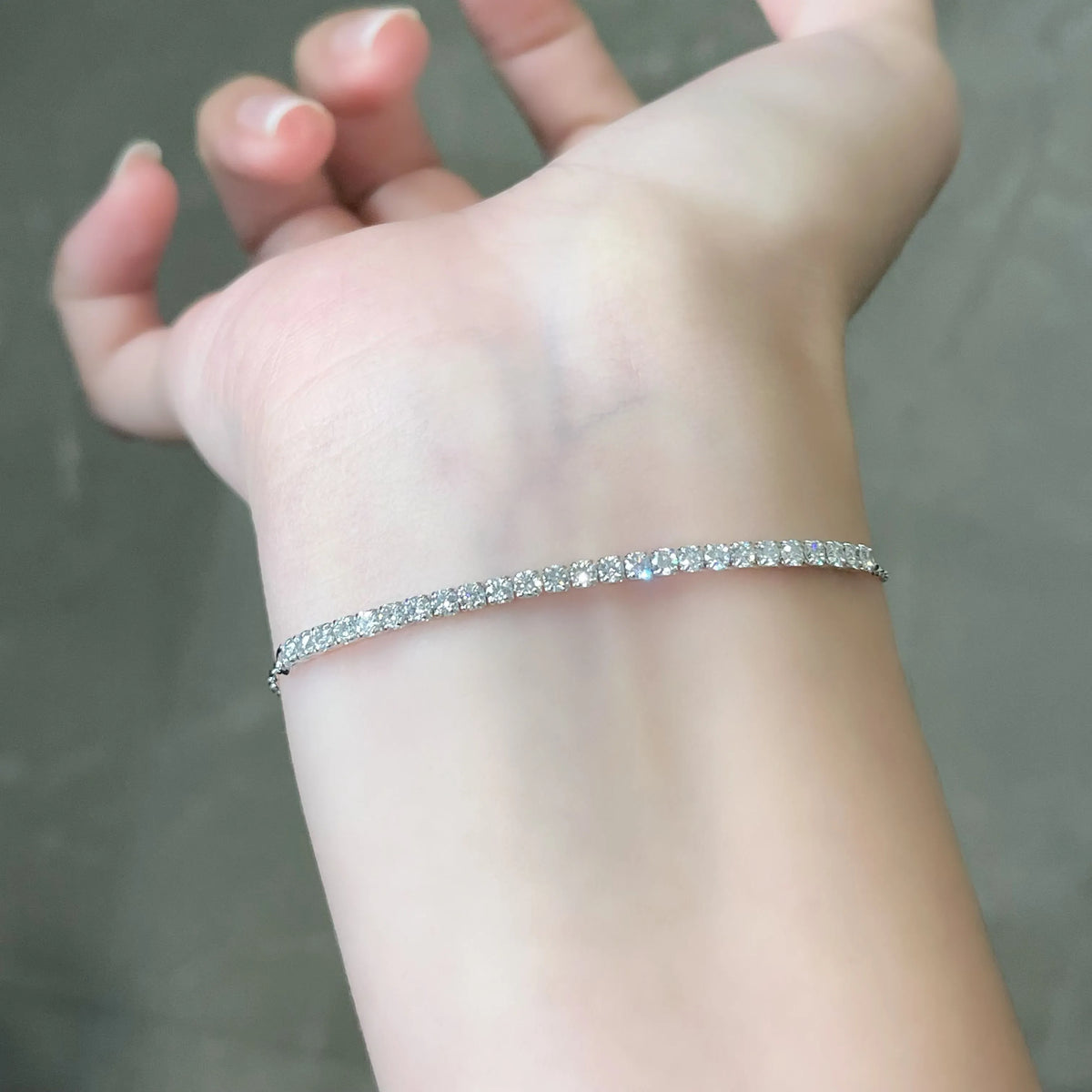 1 ctw Celestial Round-Cut Lab-Grown Diamond Bracelet in 925 Sterling Silver