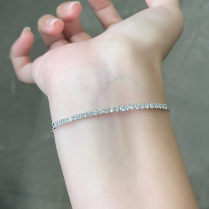 1 ctw Celestial Round-Cut Lab-Grown Diamond Bracelet in 925 Sterling Silver