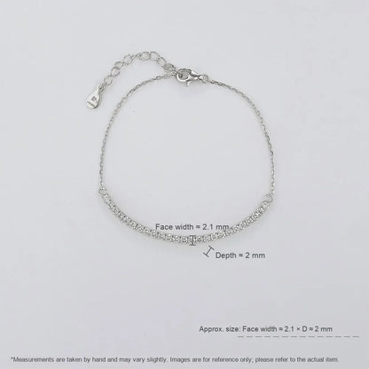 1 ctw Celestial Round-Cut Lab-Grown Diamond Bracelet in 925 Sterling Silver