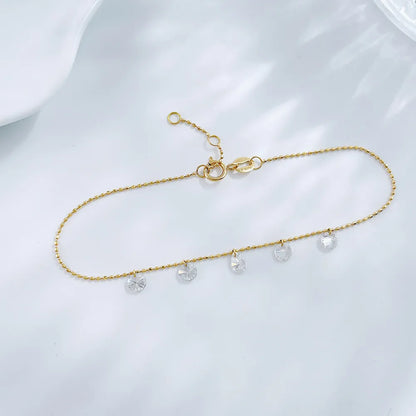 0.88 ctw Adjustable Pear-Cut Lab-Grown Diamond Bracelet in 18K Yellow Gold