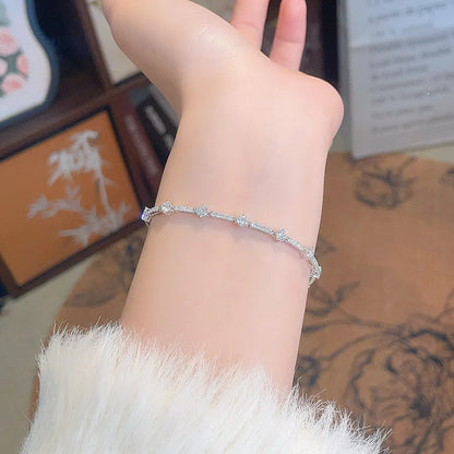3.12 ctw Celestial Mixed-Cut Lab-Grown Diamond Bracelet in 18K White Gold