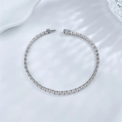 4.15 ctw Statement Oval-Cut Lab-Grown Diamond Bracelet in 18K White Gold