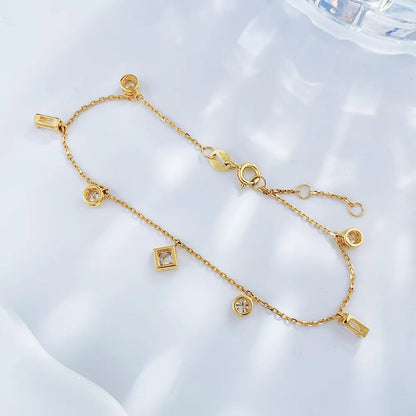 0.86 ctw Celestial Mixed-Cut Lab-Grown Diamond Bracelet in 18K Yellow Gold