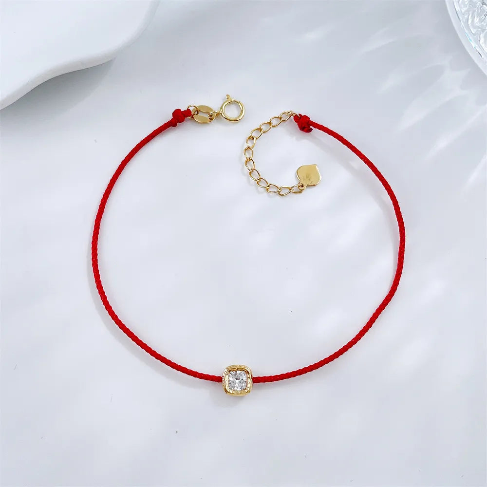 0.22 ctw Celestial Adjustable Cushion-Cut Lab-Grown Diamond Bracelet in 18K Yellow Gold