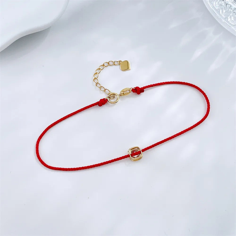 0.22 ctw Celestial Adjustable Cushion-Cut Lab-Grown Diamond Bracelet in 18K Yellow Gold