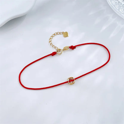 0.22 ctw Celestial Adjustable Cushion-Cut Lab-Grown Diamond Bracelet in 18K Yellow Gold