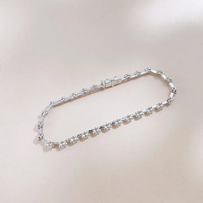 2.75 ctw Celestial Round-Cut Lab-Grown Diamond Bracelet in 18K White Gold