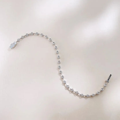 2.75 ctw Celestial Round-Cut Lab-Grown Diamond Bracelet in 18K White Gold