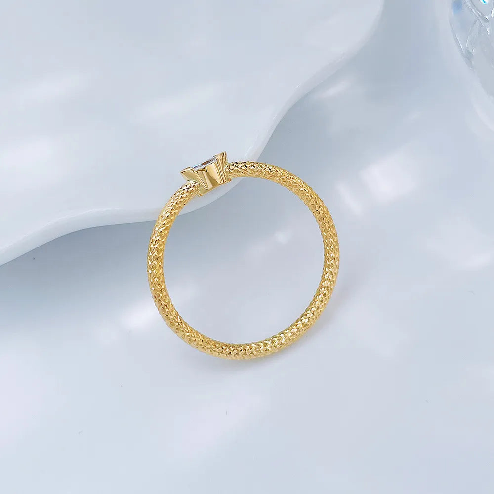 0.12 ct Minimalist Marquise-Cut Lab-Grown Diamond Ring in 18K Yellow Gold – APYCR0001A-Y
