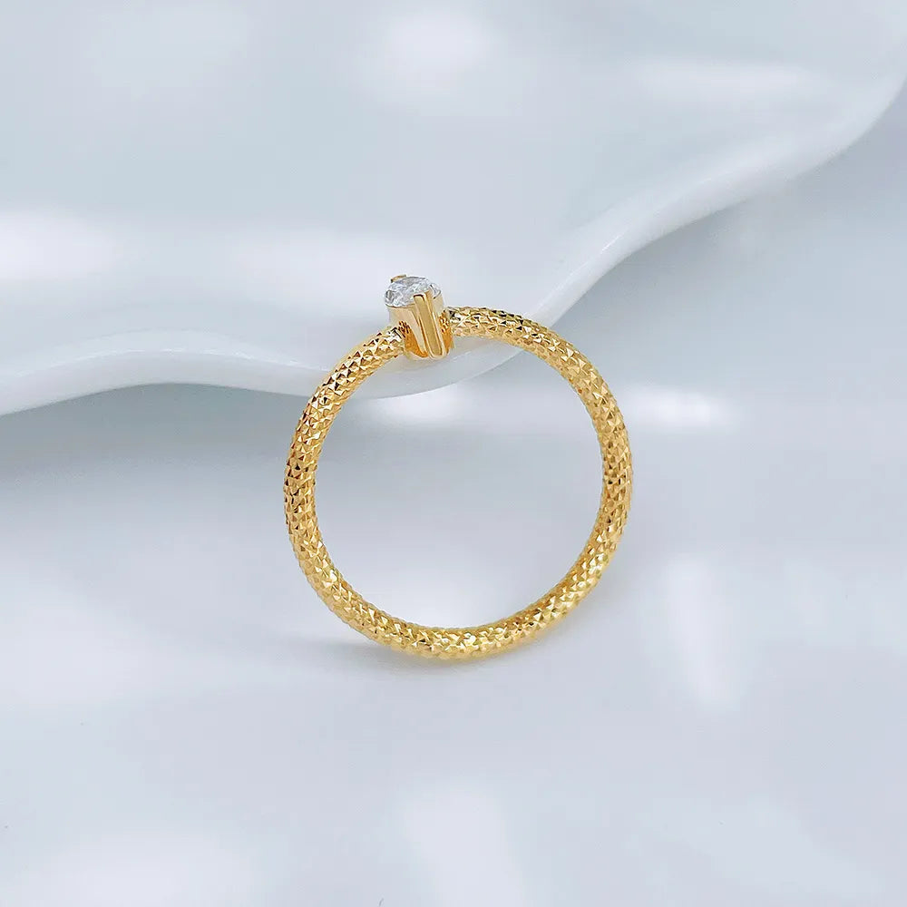 0.21 ct Minimalist Marquise-Cut Lab-Grown Diamond Ring in 18K Yellow Gold – APYCR0001B-Y