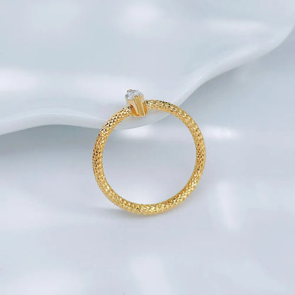 0.21 ct Minimalist Marquise-Cut Lab-Grown Diamond Ring in 18K Yellow Gold – APYCR0001B-Y