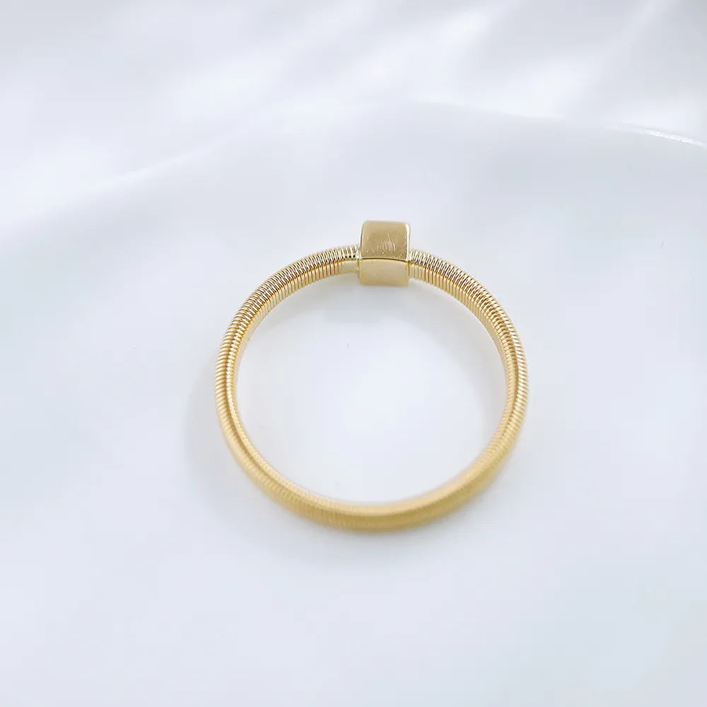 0.1 ct Minimalist Princess-Cut Lab-Grown Diamond Ring in 18K Yellow Gold – APYCR0002A-Y