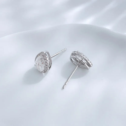 1 ctw Celestial Pear-Cut Lab-Grown Diamond Drop Earrings in 18K White Gold