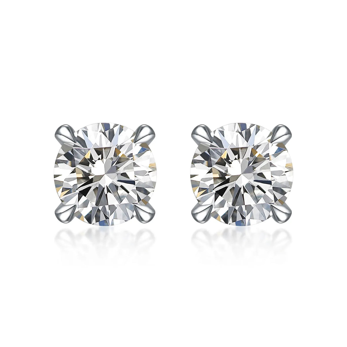 1.03 ctw Four-Prong Cushion-Cut Lab-Grown Diamond Earrings in PT950 Platinum