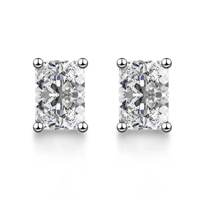 2.01 ctw Celestial Four-Prong Radiant-Cut Lab-Grown Diamond Earrings in PT950 Platinum